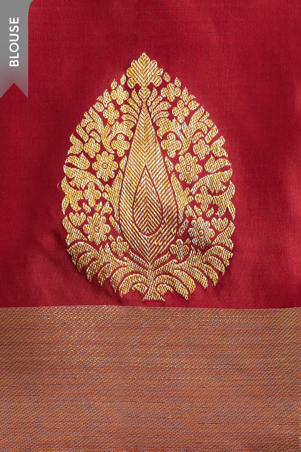 Blue Woven Pure Silk Kanjivaram Saree image number null