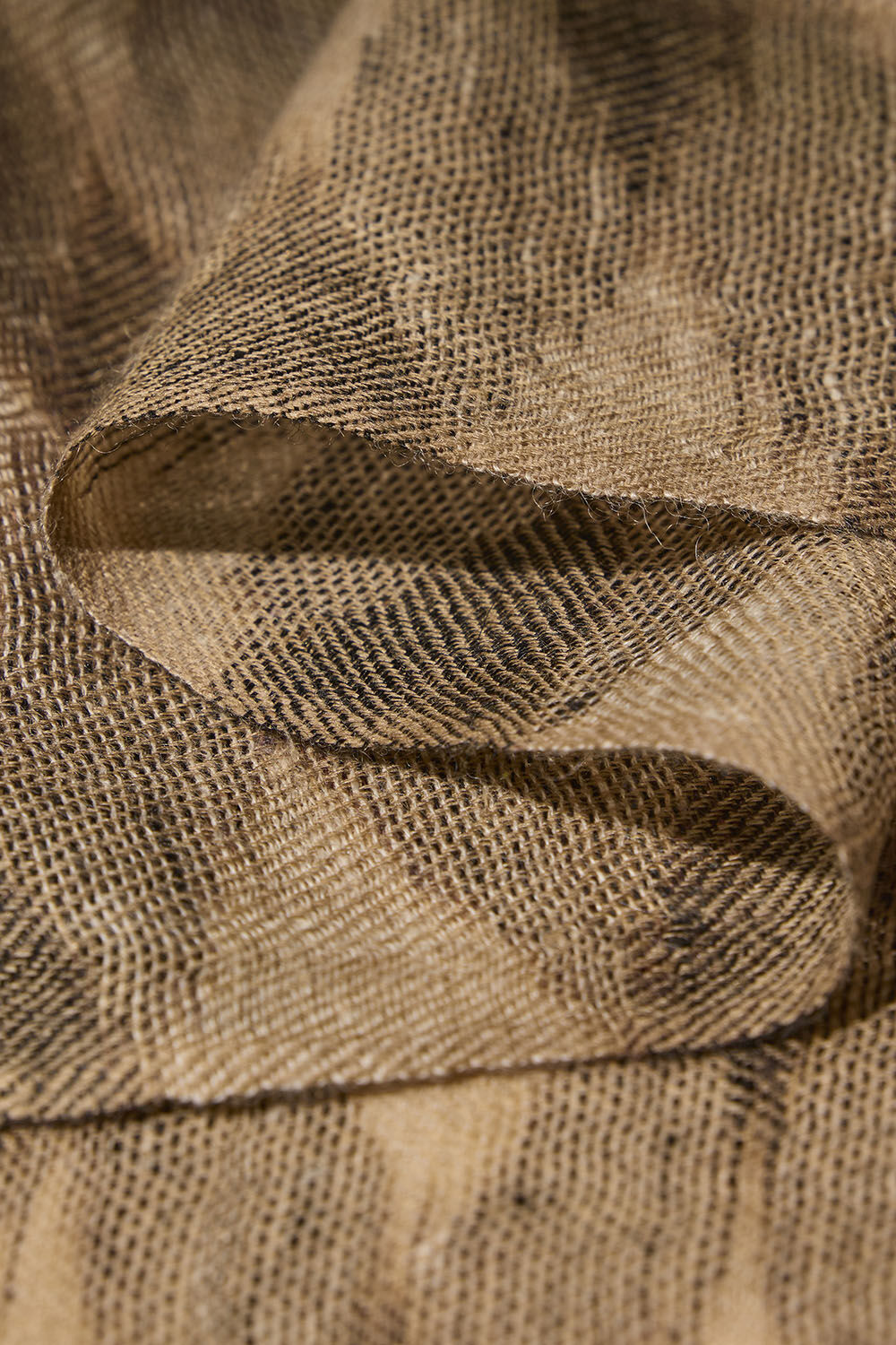 Brown Kashmiri Ikat Pashmina Stole image number null