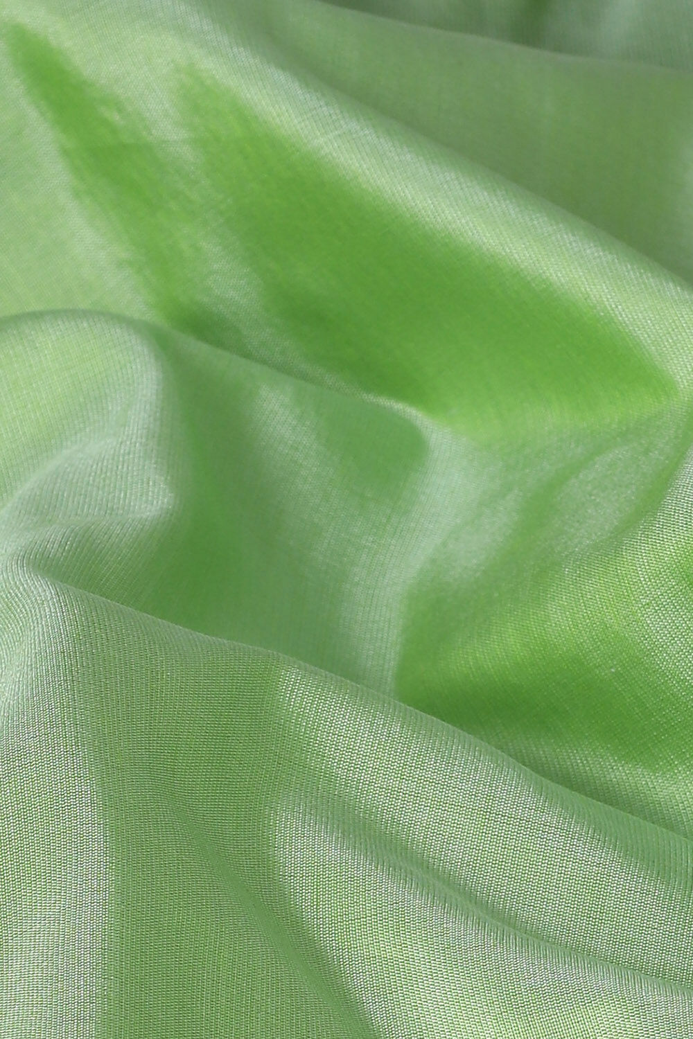 Light Green Pure Silk Tencel South Saree image number null