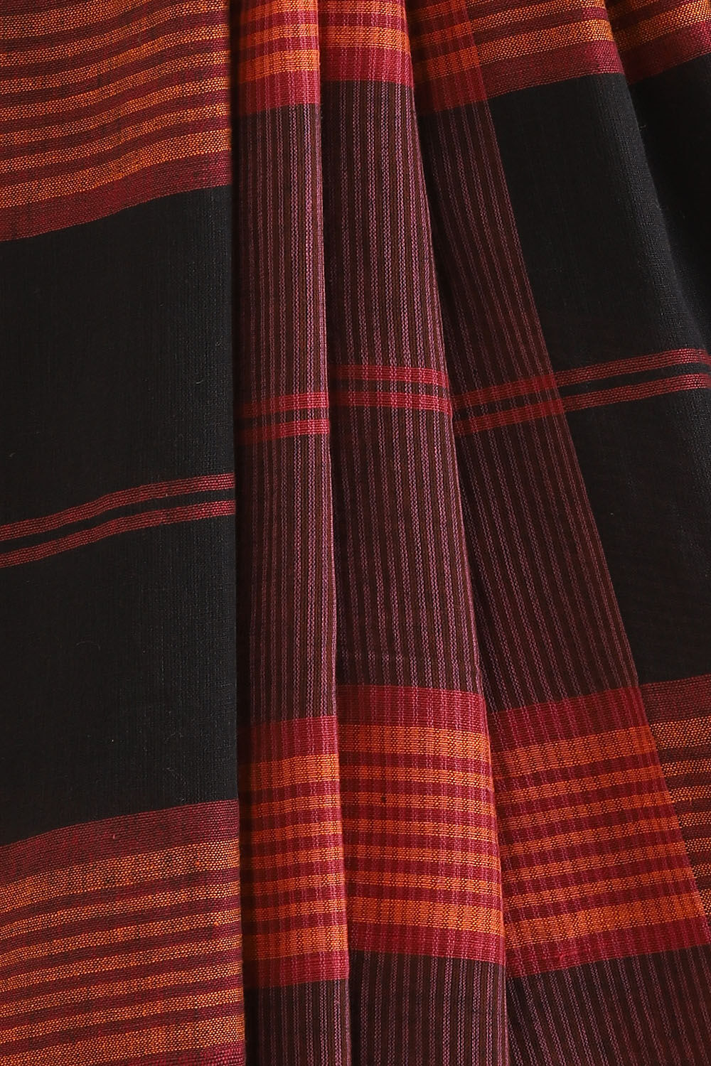 Black Pure Cotton Bengal Saree image number null