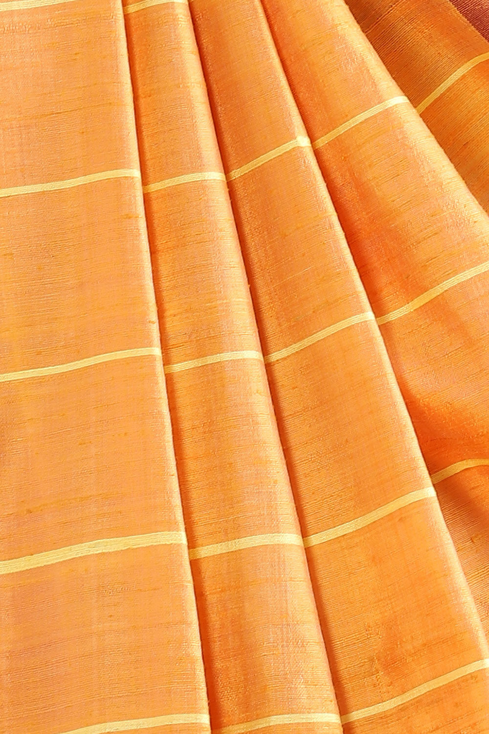 Dark Yellow Pure Tussar Silk Bhagalpuri Saree image number null