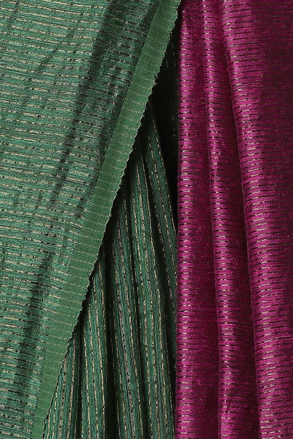 Green Pure Silk Vanya Bengal Saree image number null