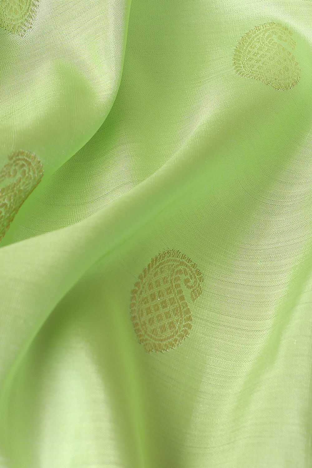 Light Green Pure Silk Kanjivaram Saree image number null