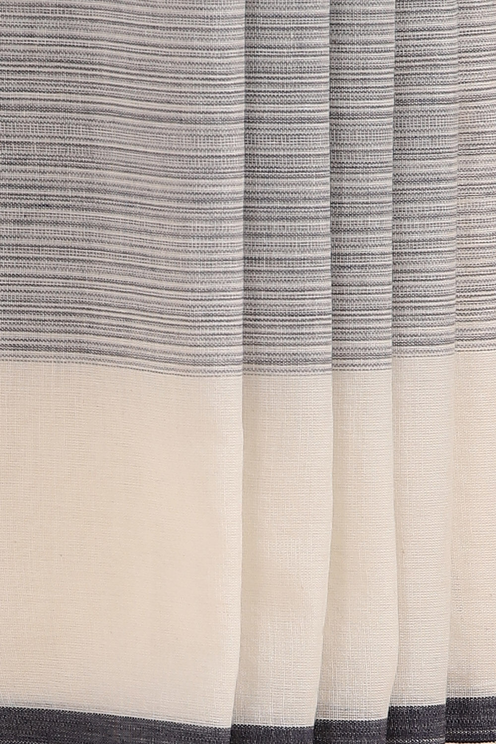 Grey Pure Cotton Bengal Saree image number null
