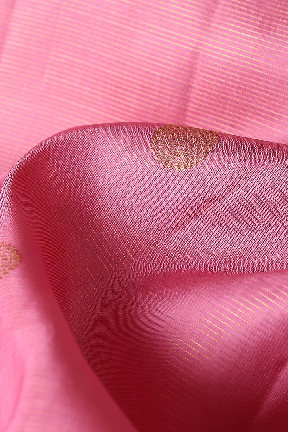 Onion Pink Vaira Oosi Pure Silk Kanjivaram Saree image number null