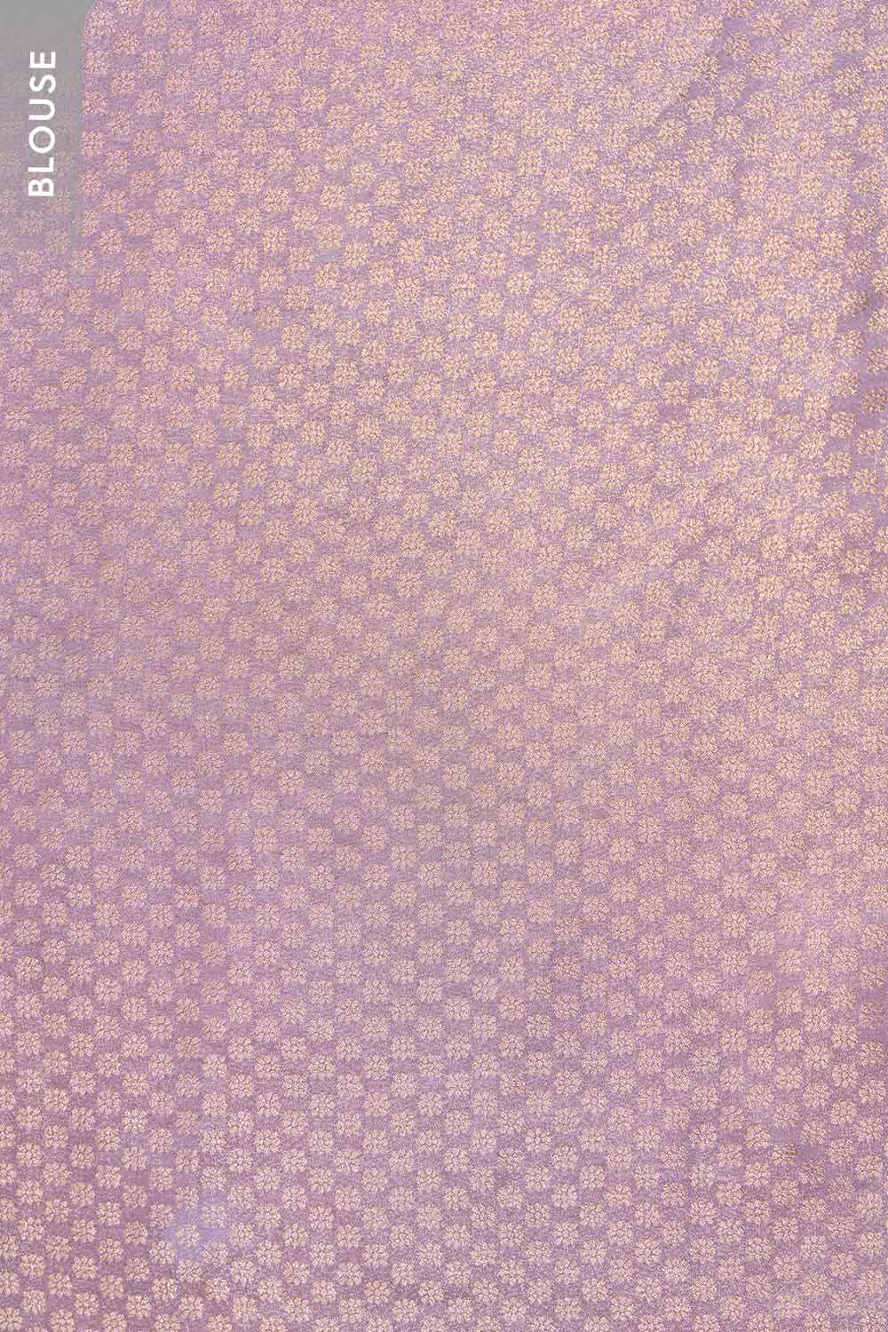 Violet Viscose Tissue Embroidered Saree image number null