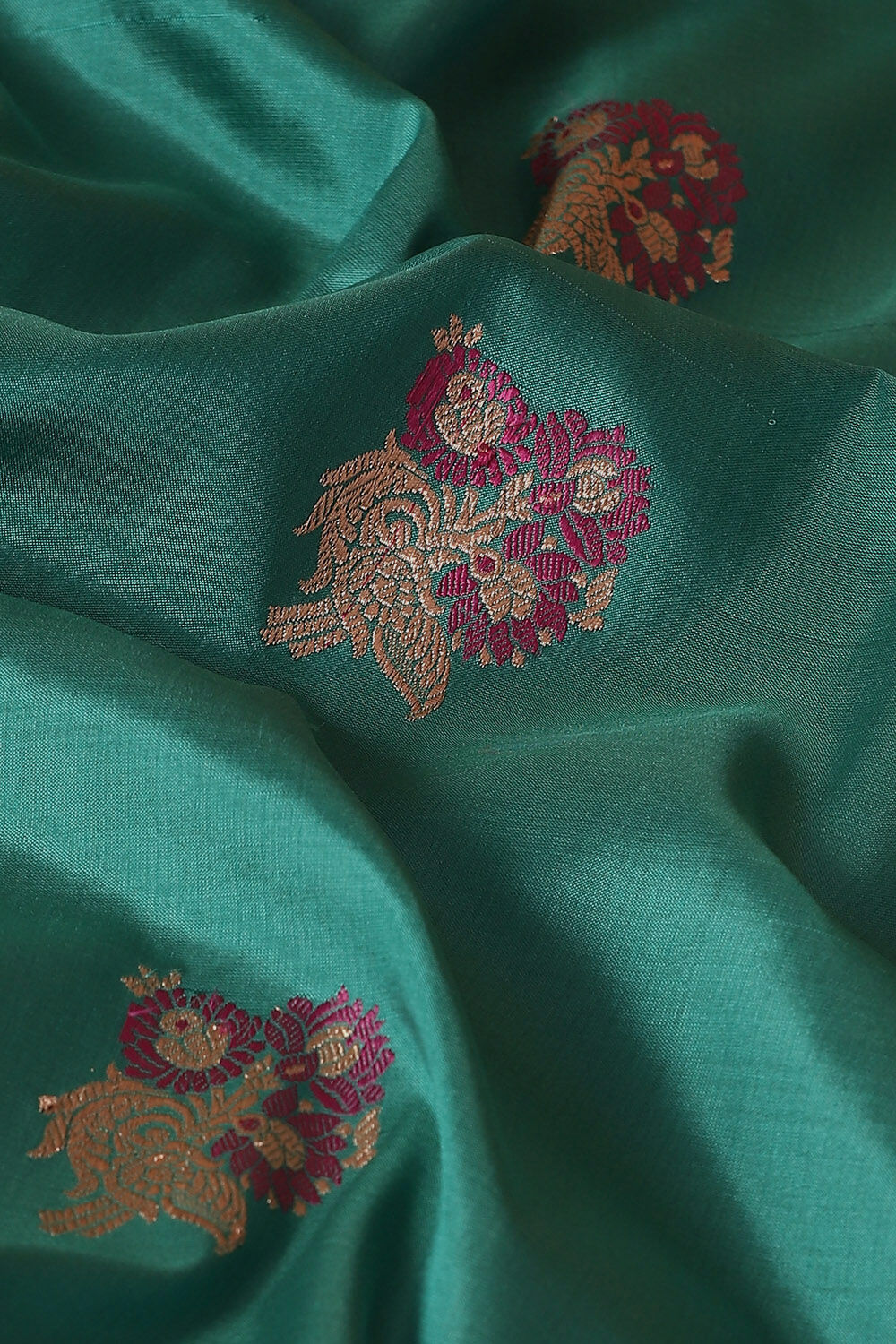 Blue Pure Silk Banarasi Saree image number null