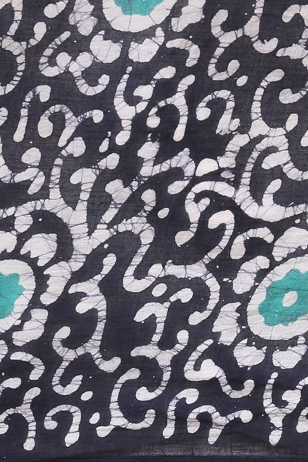 Green Pure Cotton Batik Saree image number null