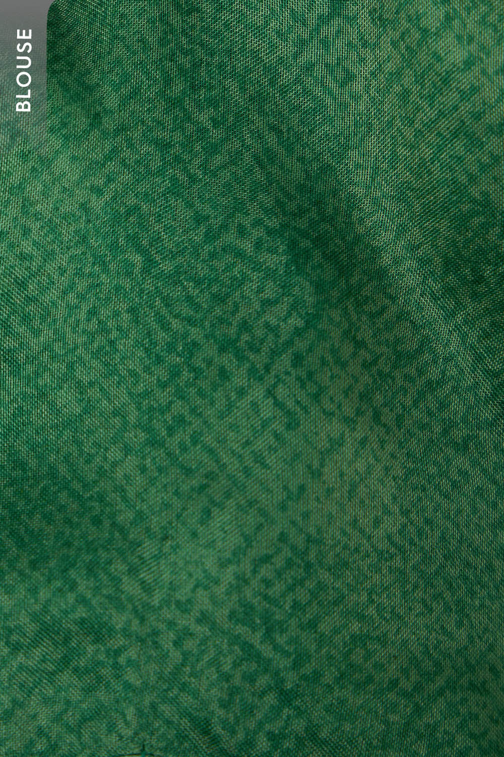 Green Pure Silk Organza Batik Saree image number null