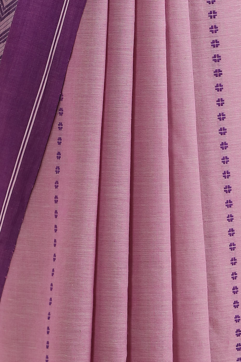 Light Pink Pure Cotton Begampur Saree image number null