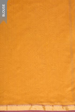 Orange Woven Pure Silk Cotton Chanderi Saree thumbnail image number null