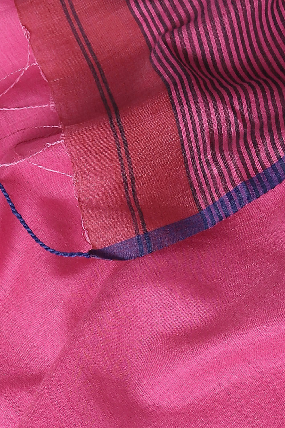 Pink Pure Silk Cotton Jamdani Saree image number null