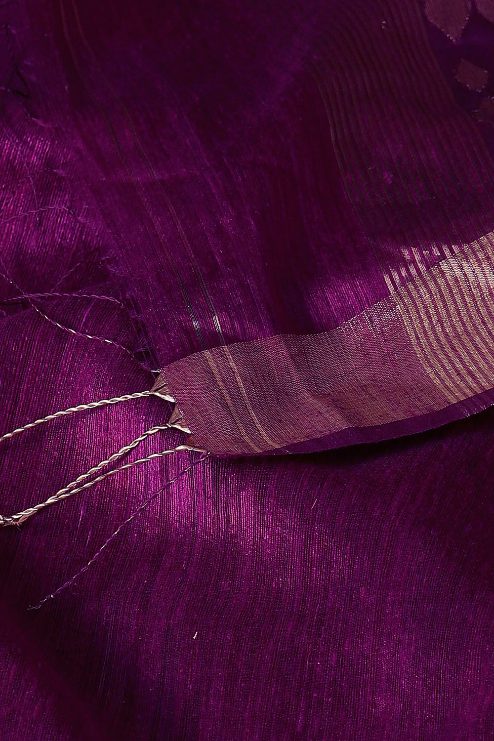 Purple Pure Silk Vanya Jamdani Saree image number null