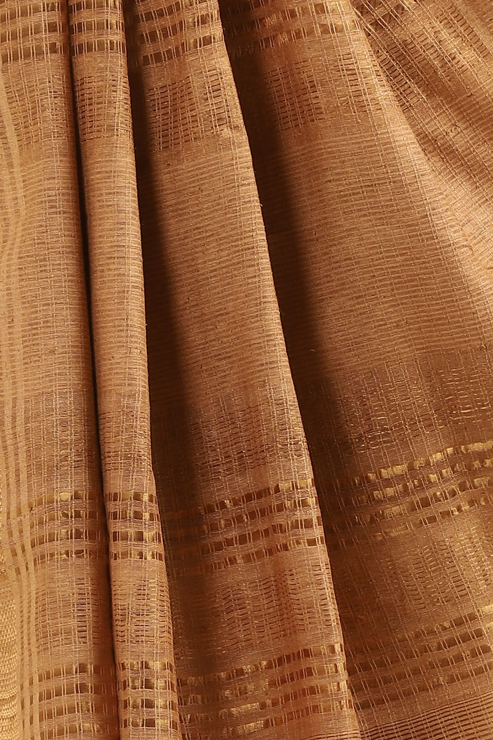 Brown Pure Silk Woven Saree image number null
