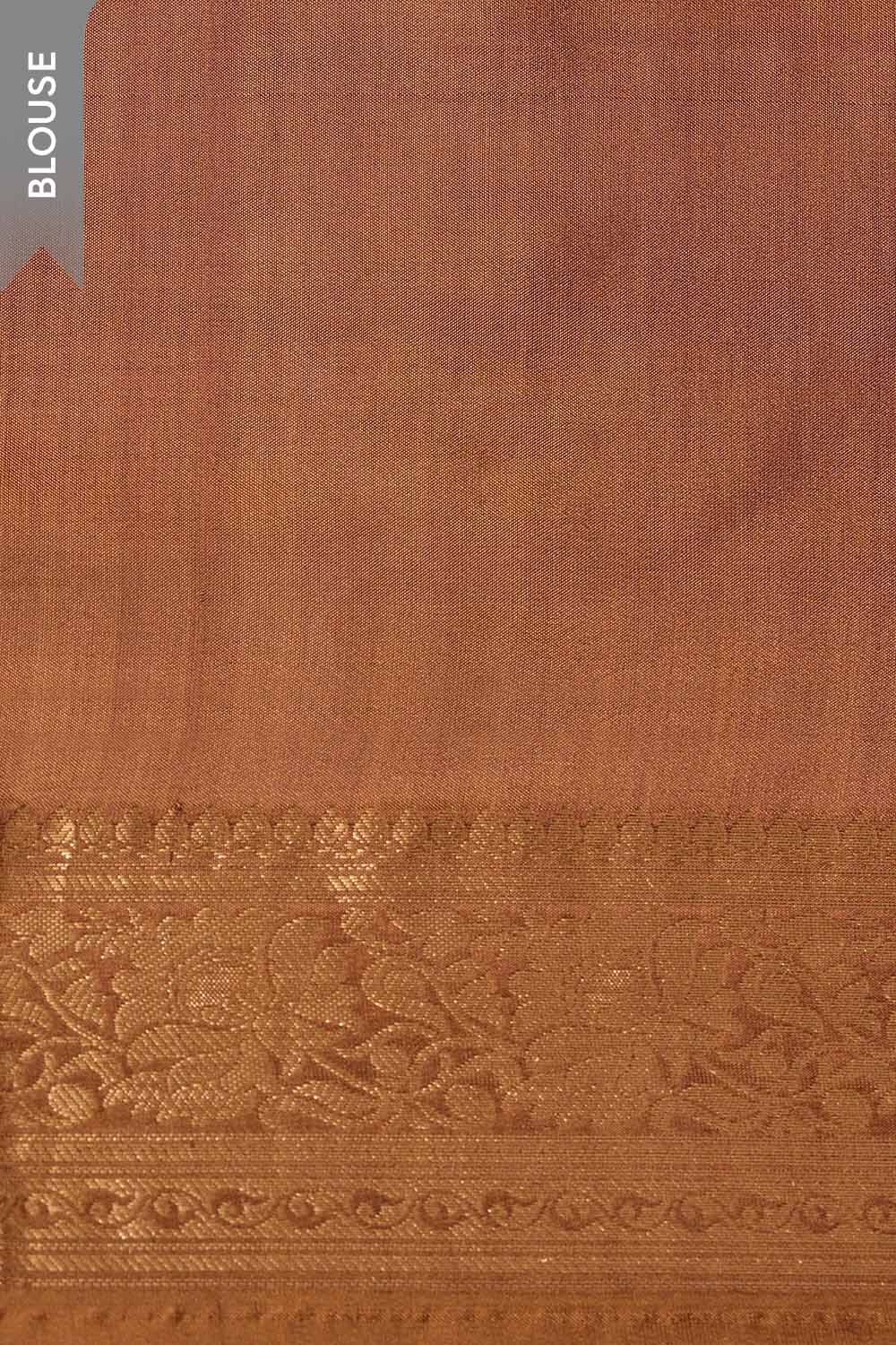 Brown Silk Viscose Cutwork Banaras  Saree image number null