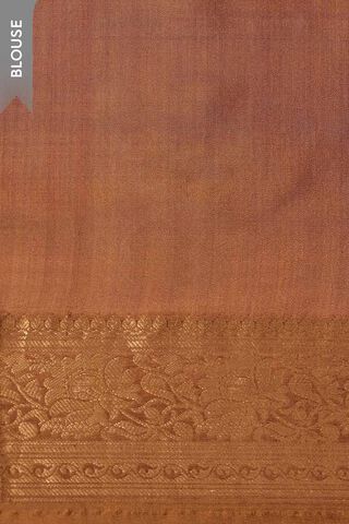 Brown Silk Viscose Cutwork Banaras  Saree thumbnail image number null