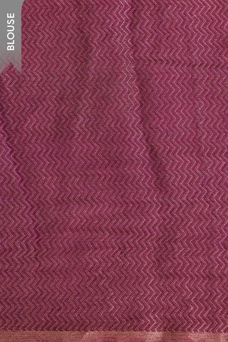 Purple Woven Pure Silk Chiffon Saree thumbnail image number null
