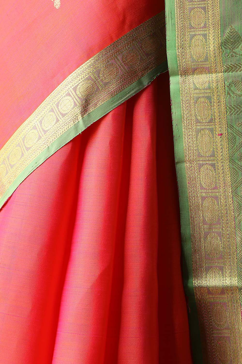 Pink Pure Silk Kanjivaram Saree image number null