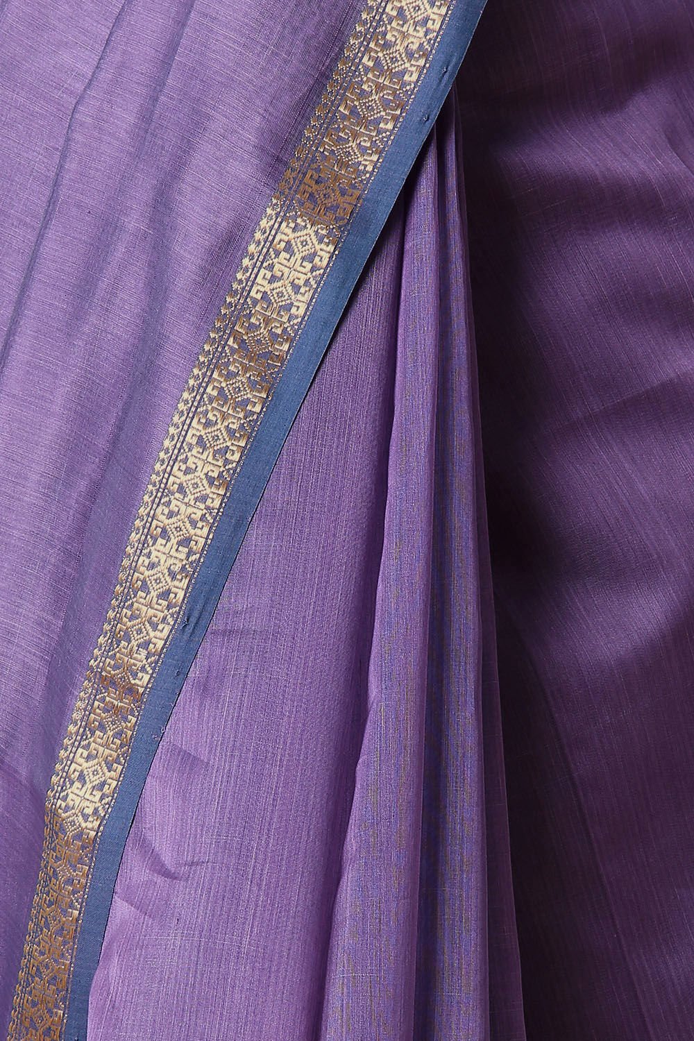 Purple Pure Silk Cotton Maheswari Saree image number null