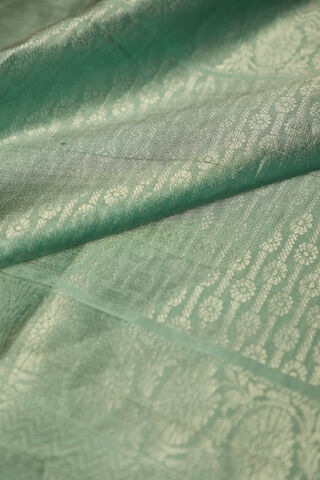 Green South Pure Silk Woven Saree thumbnail image number null