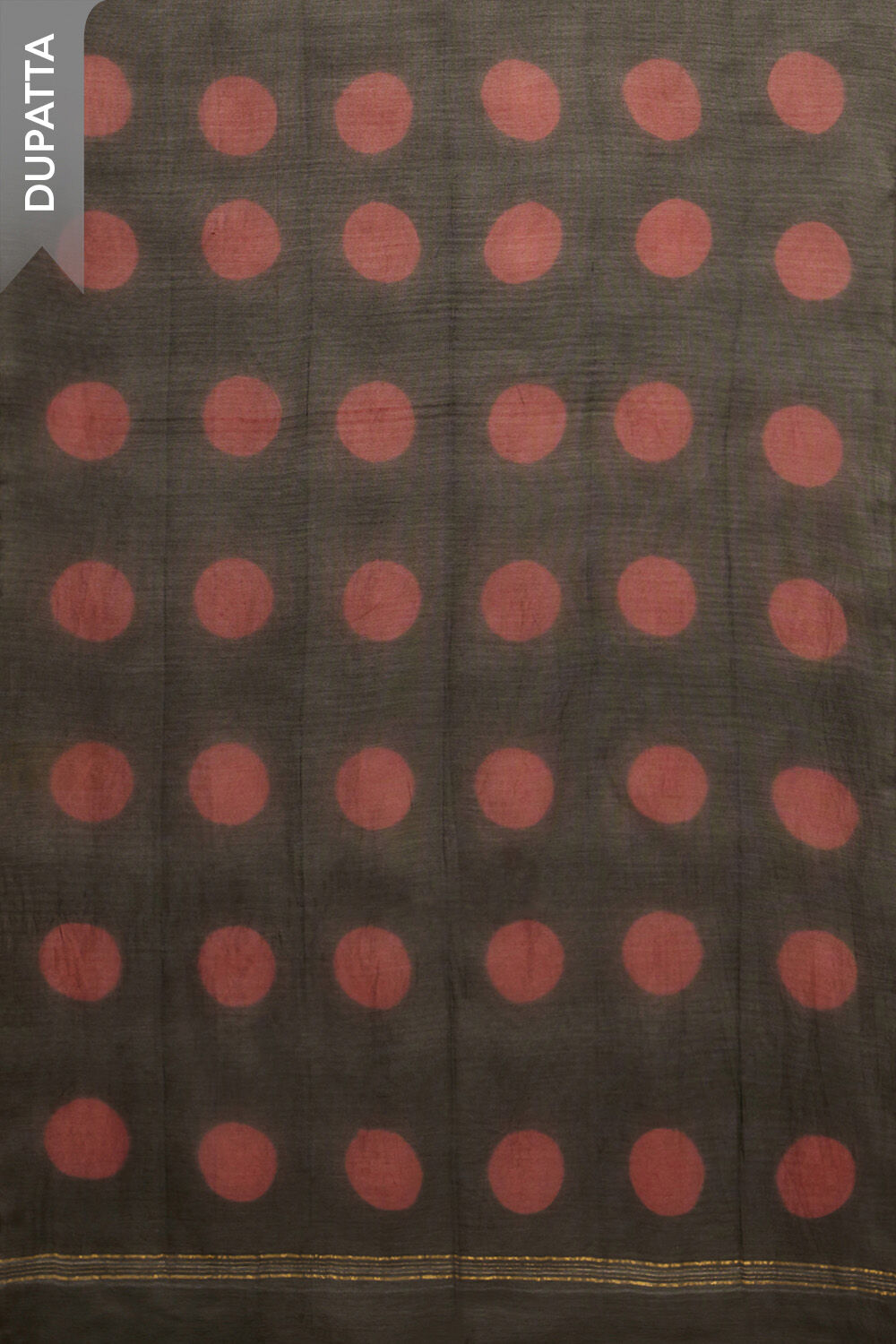 Brown Tie and Dye Shibori Pure Silk Cotton Unstitched Suit Set image number null