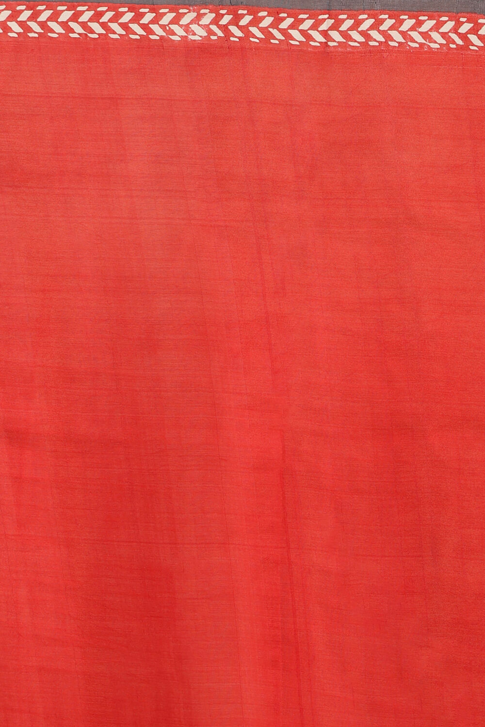 Beige Hand Blockprinted Pure Silk Saree image number null