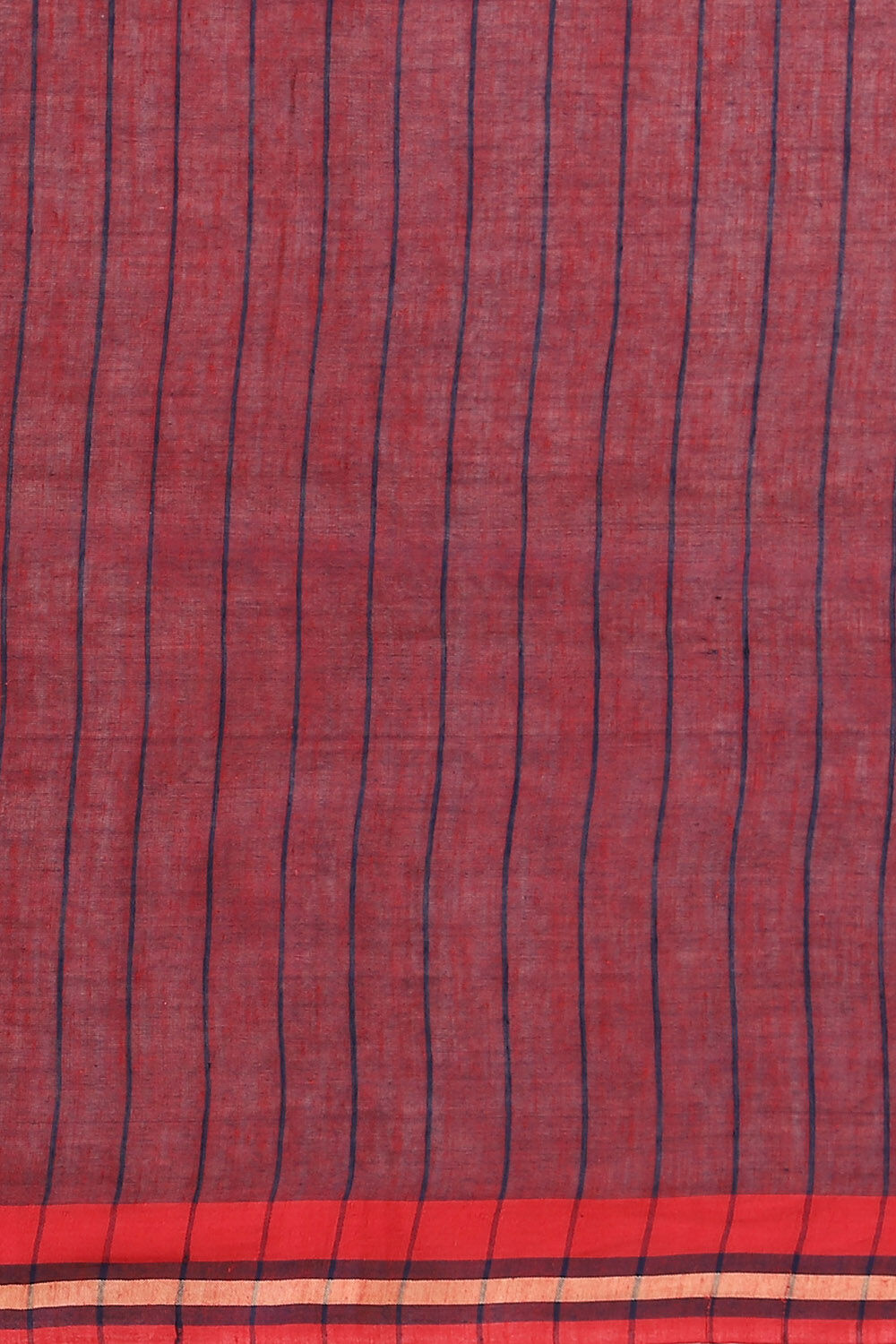 Dark Blue Pure Cotton Jamdani Saree image number null
