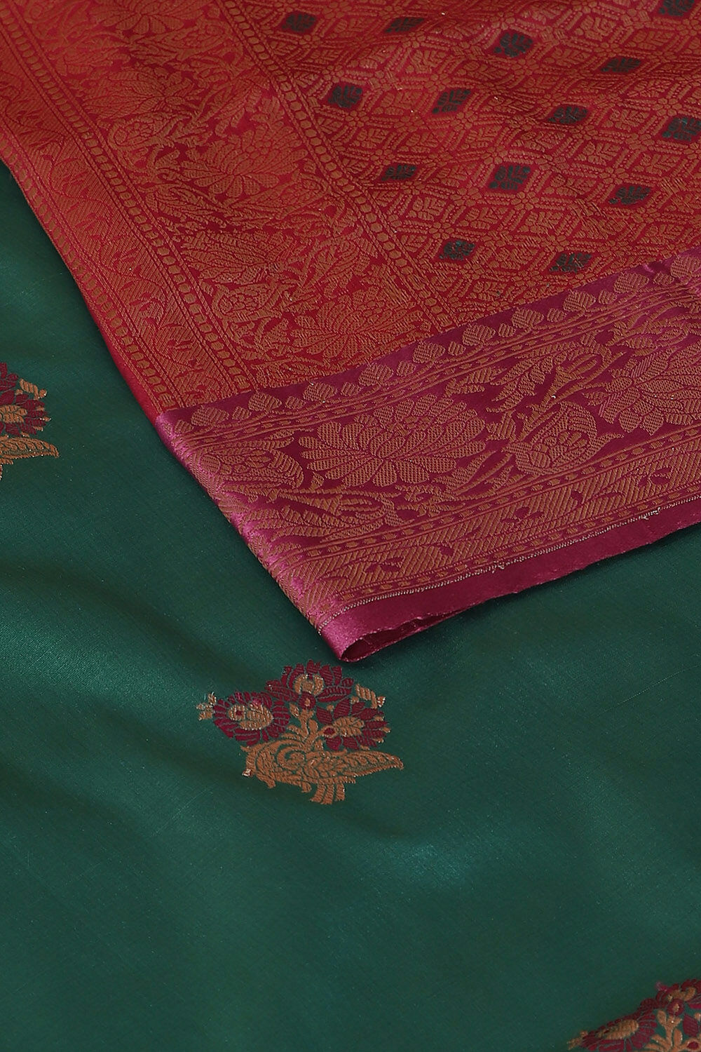 Blue Pure Silk Banarasi Saree image number null