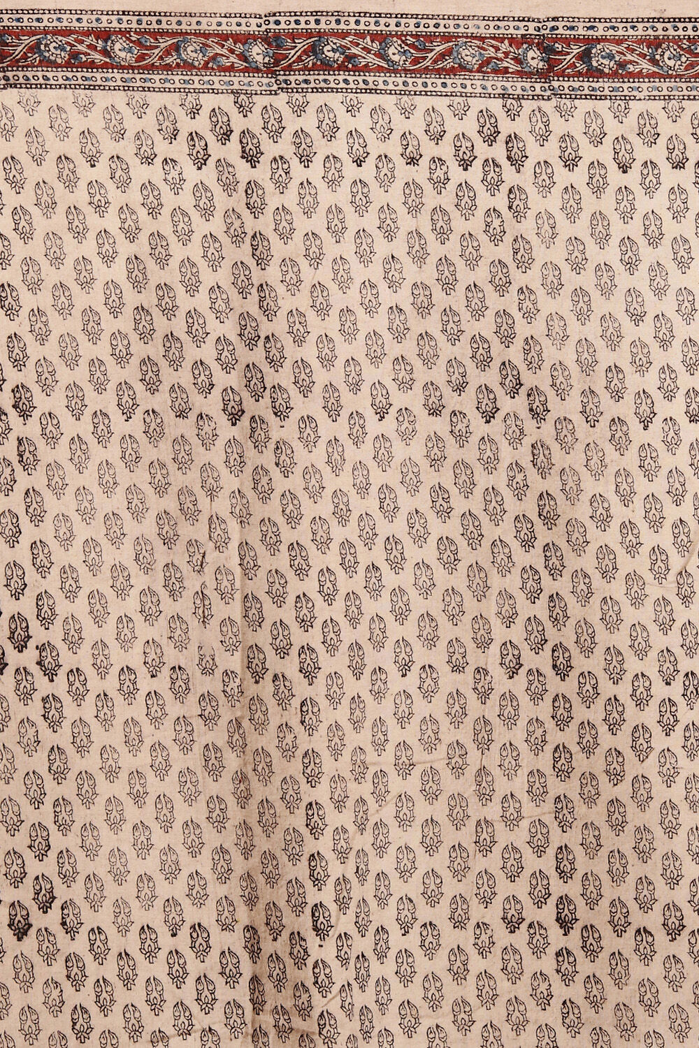 Beige Pure Khadi Cotton Printed Kalamkari Saree image number null