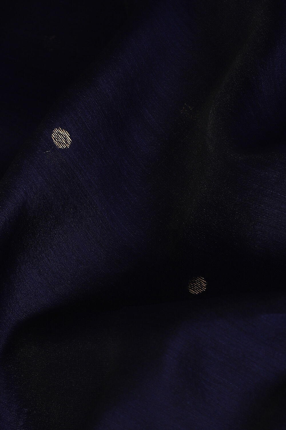 Blue Pure Silk Cotton Chanderi Saree image number null