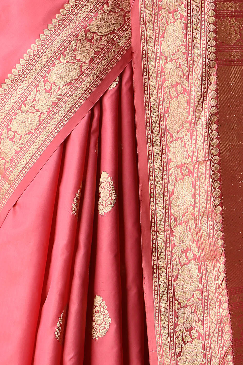 Pink Pure Silk Banarasi Saree image number null