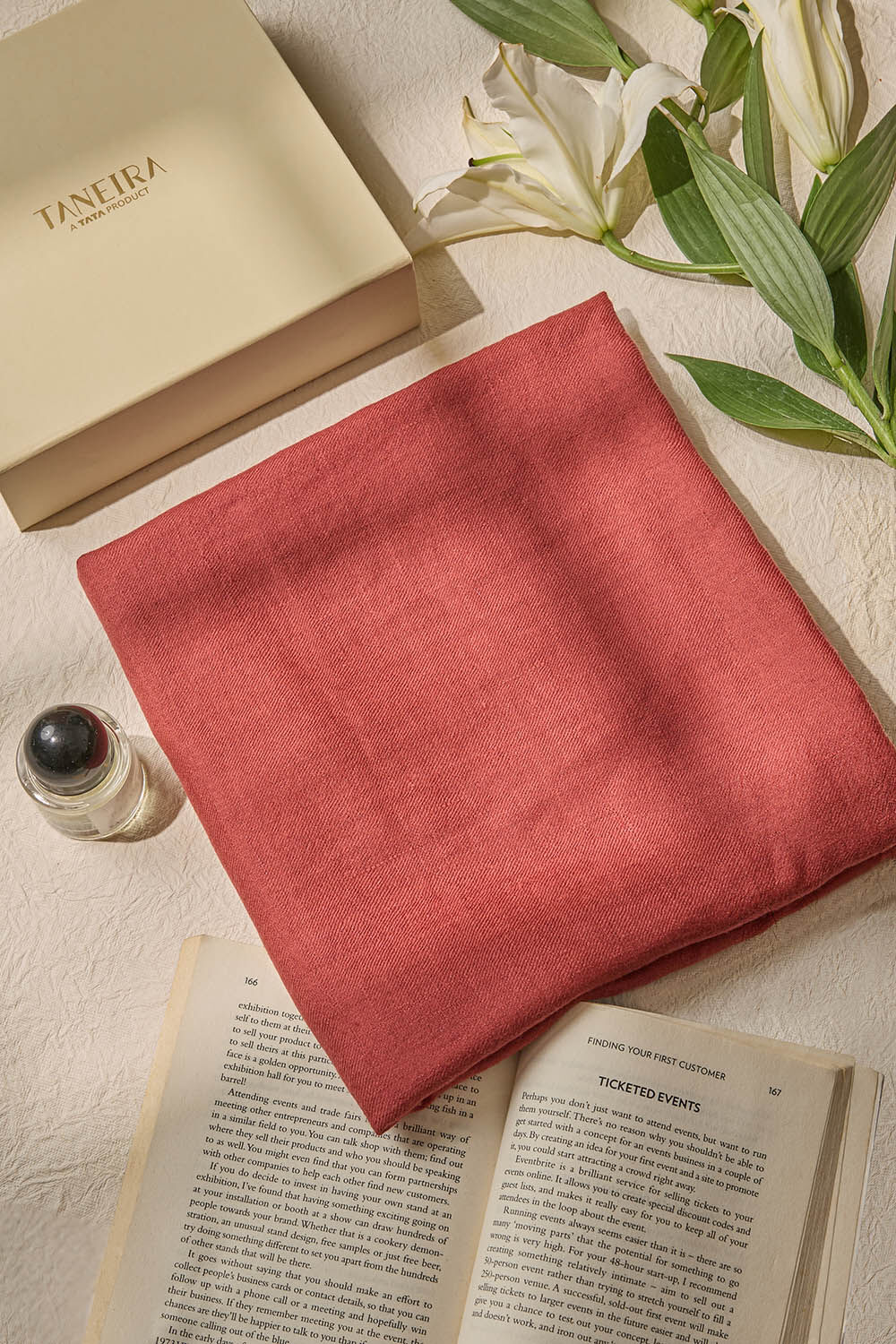 Dark Orange Kashmiri Woven Pashmina Stole image number null