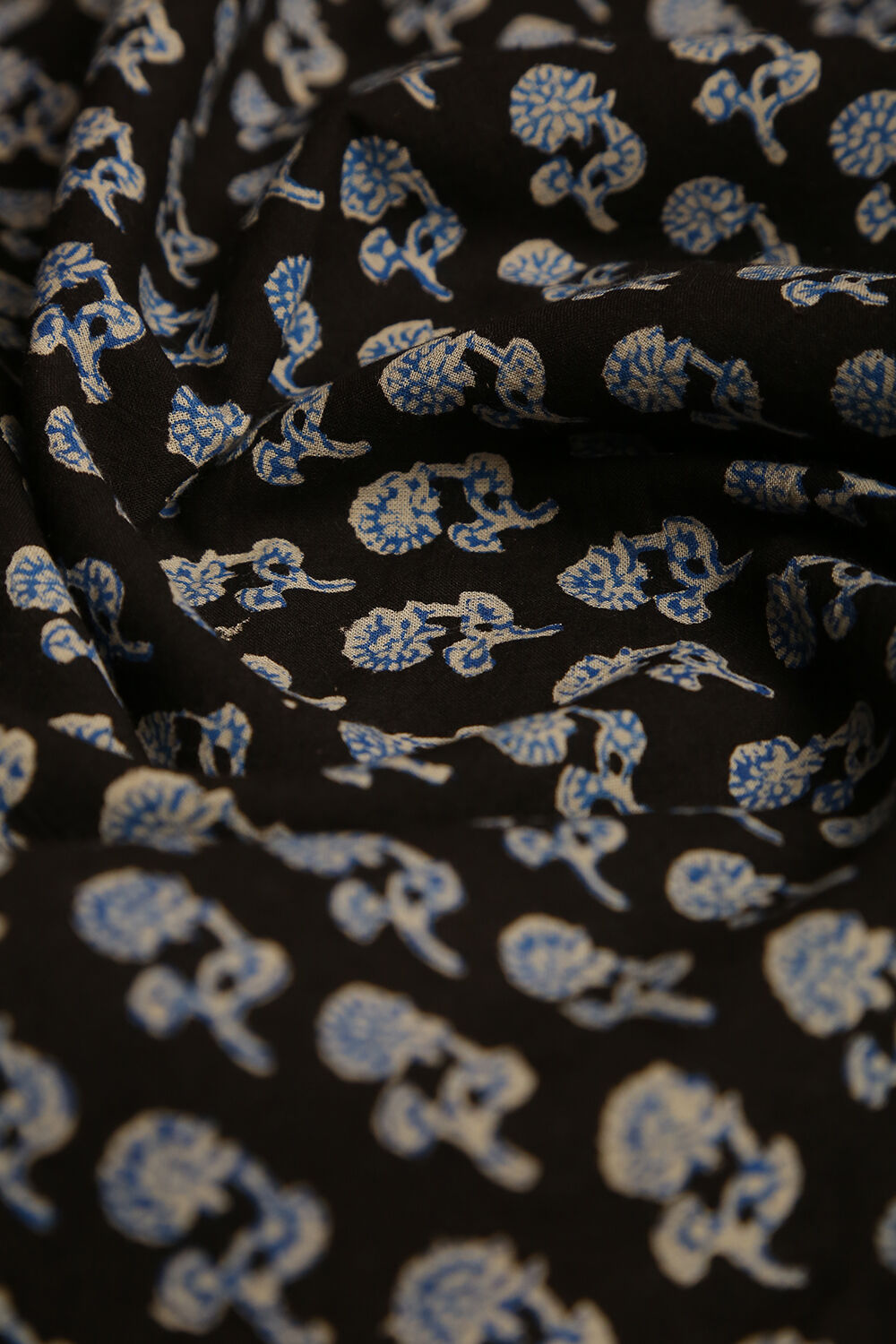 Black Bagru Pure Cotton Suit Set image number null