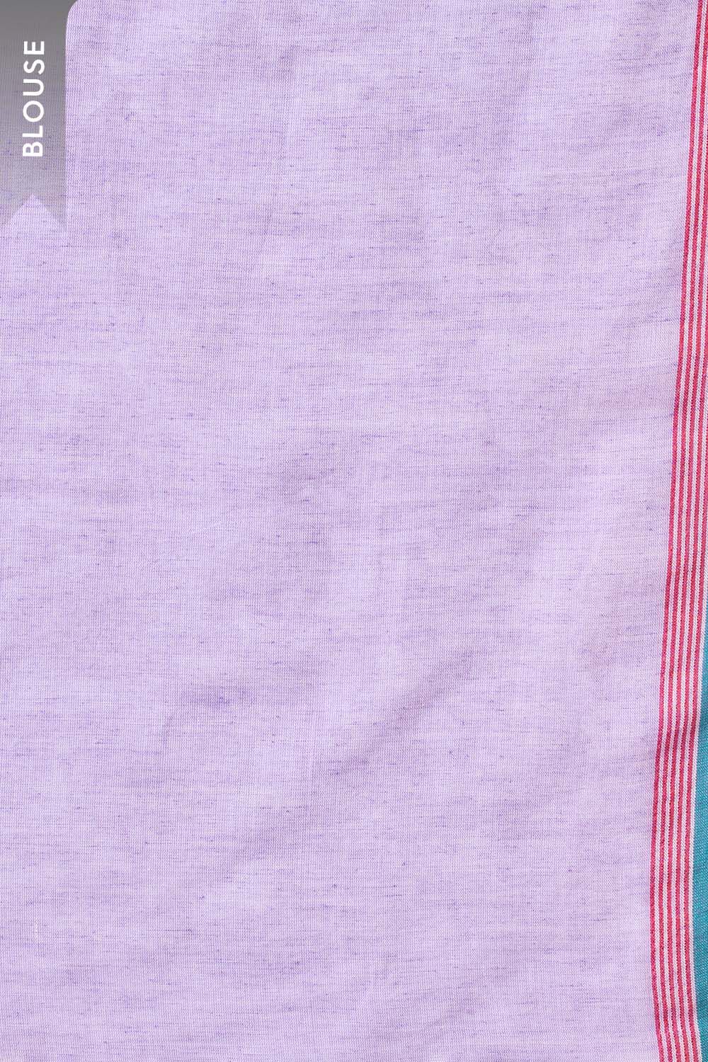 Violet Bengal Pure Cotton Jamdani Saree image number null