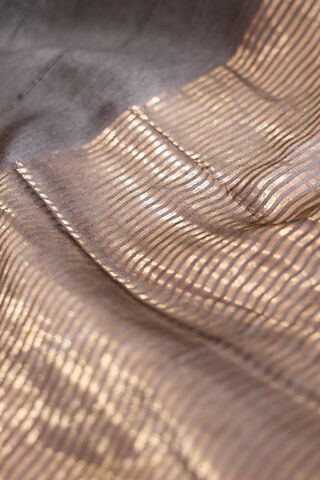 Grey Woven Pure Silk Bengal Saree thumbnail image number null
