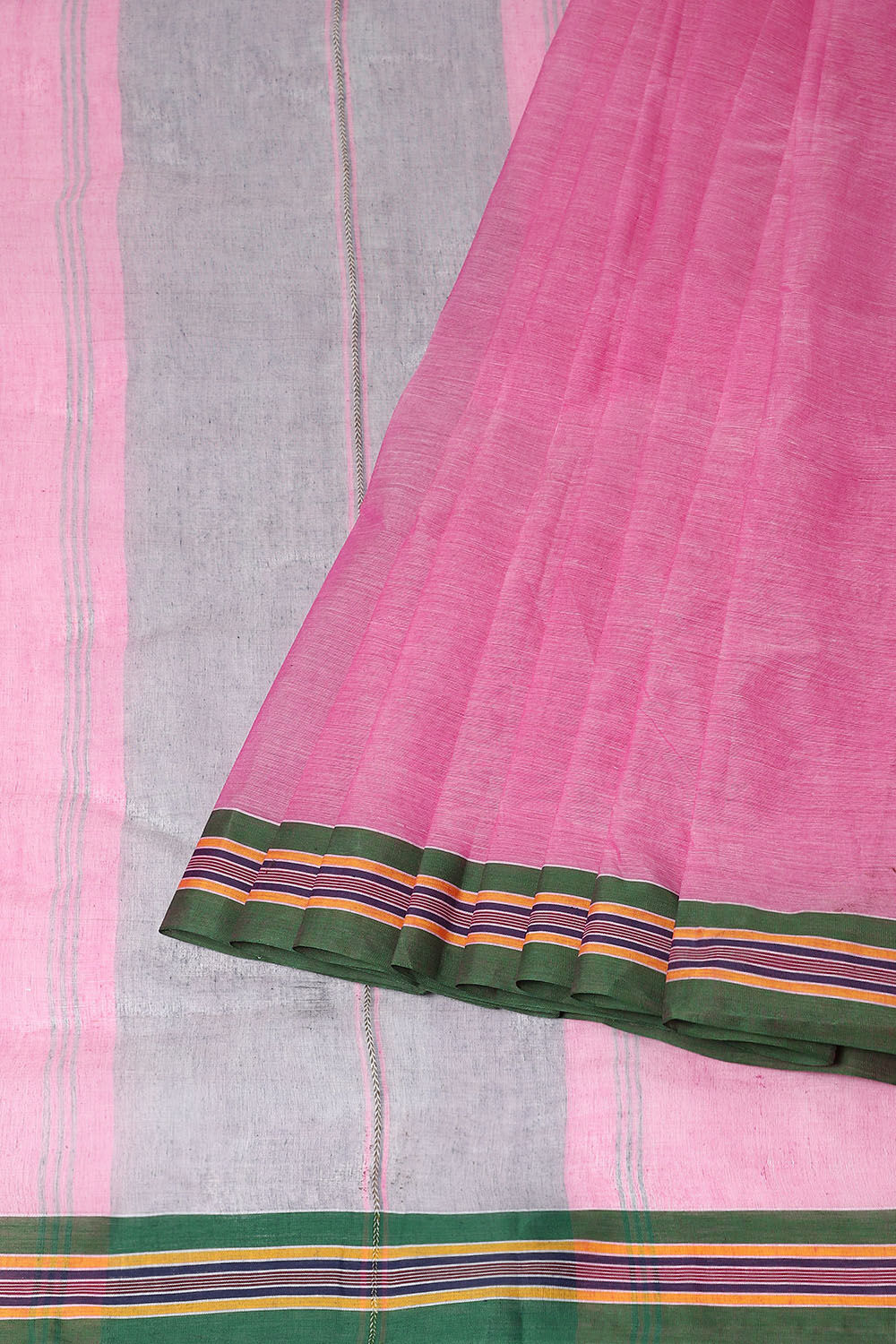 Pink Pure Cotton Bengal Saree image number null