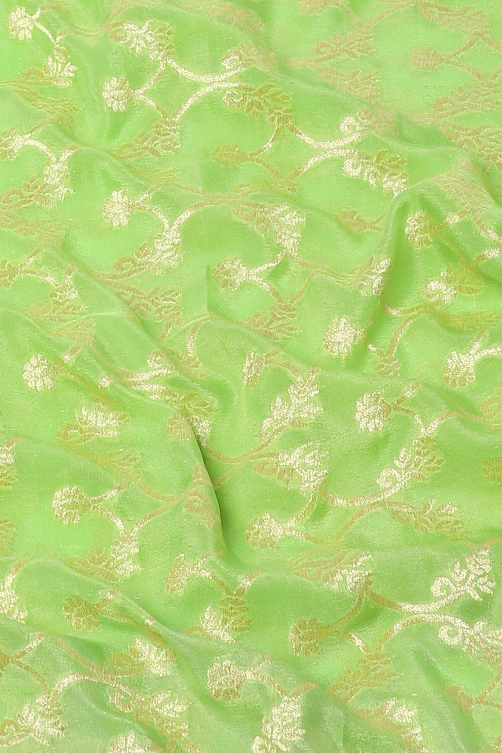 Light Pure Green Georgette Banarasi Saree image number null
