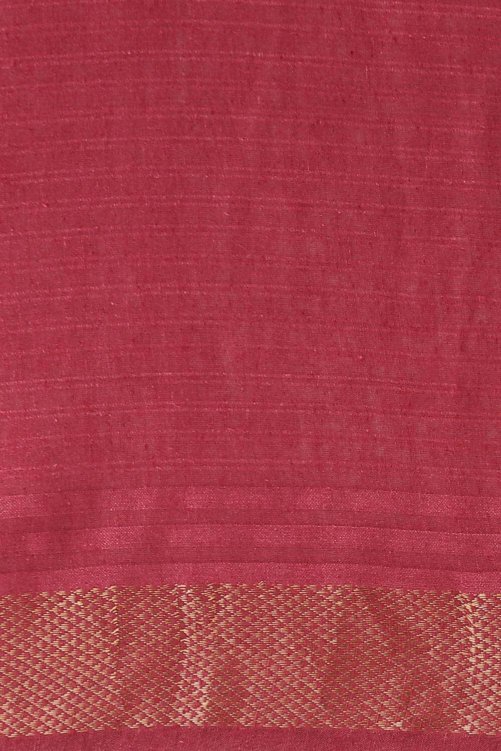 Dark Pure Red Silk Woven Saree image number null
