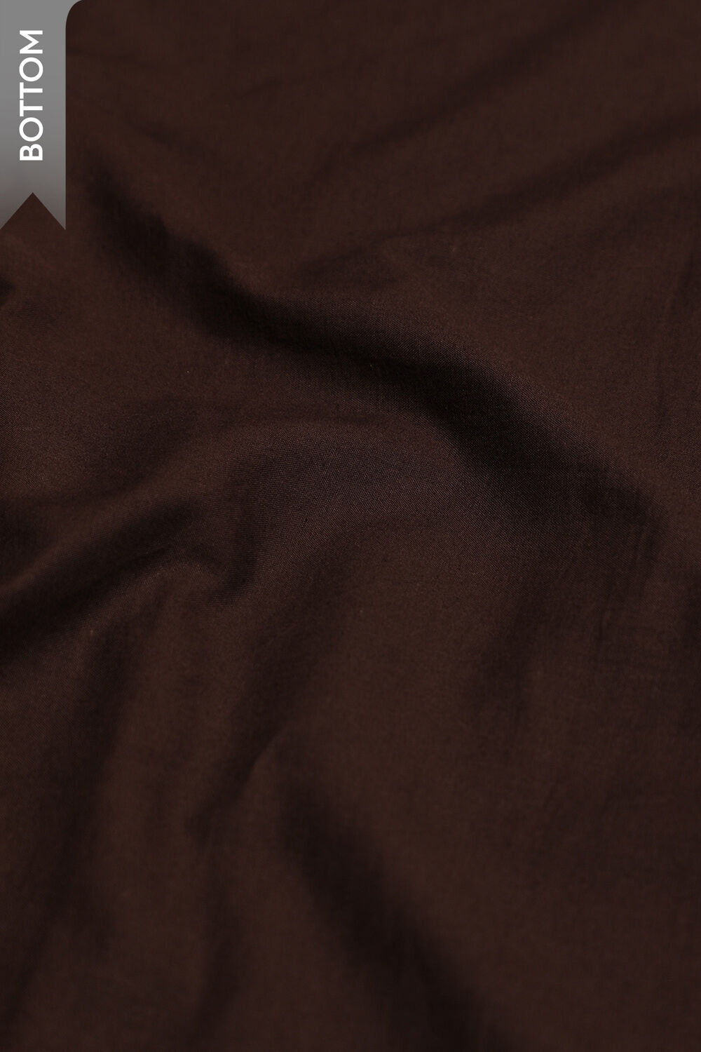 Brown Block Printed Pure Silk Cotton Unstitched Suit Set image number null
