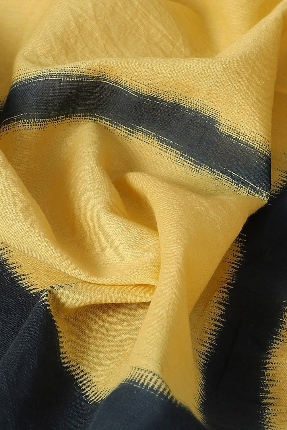 Yellow Pure Cotton Printed Saree image number null