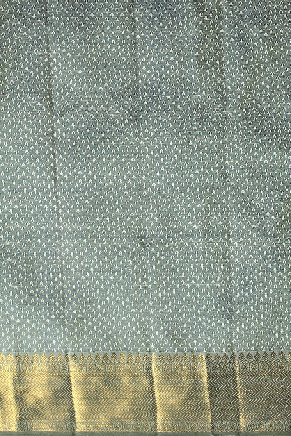 Pistachio Woven Pure Silk Kanjivaram Saree image number null
