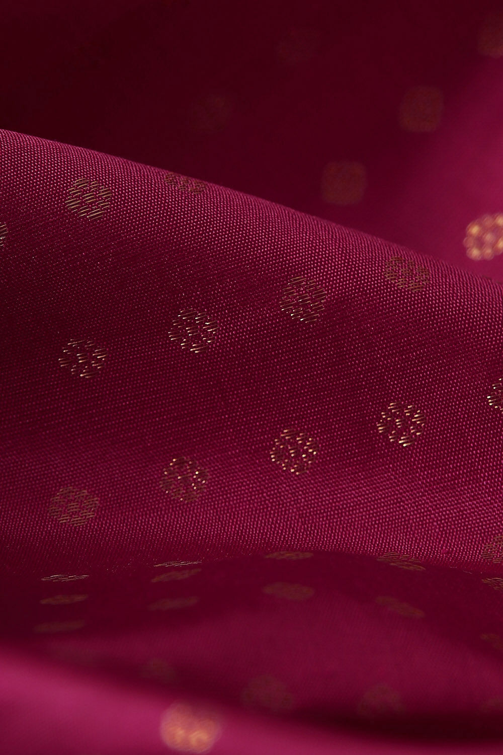 Dark Pink Pure Silk Kanjivaram Saree image number null