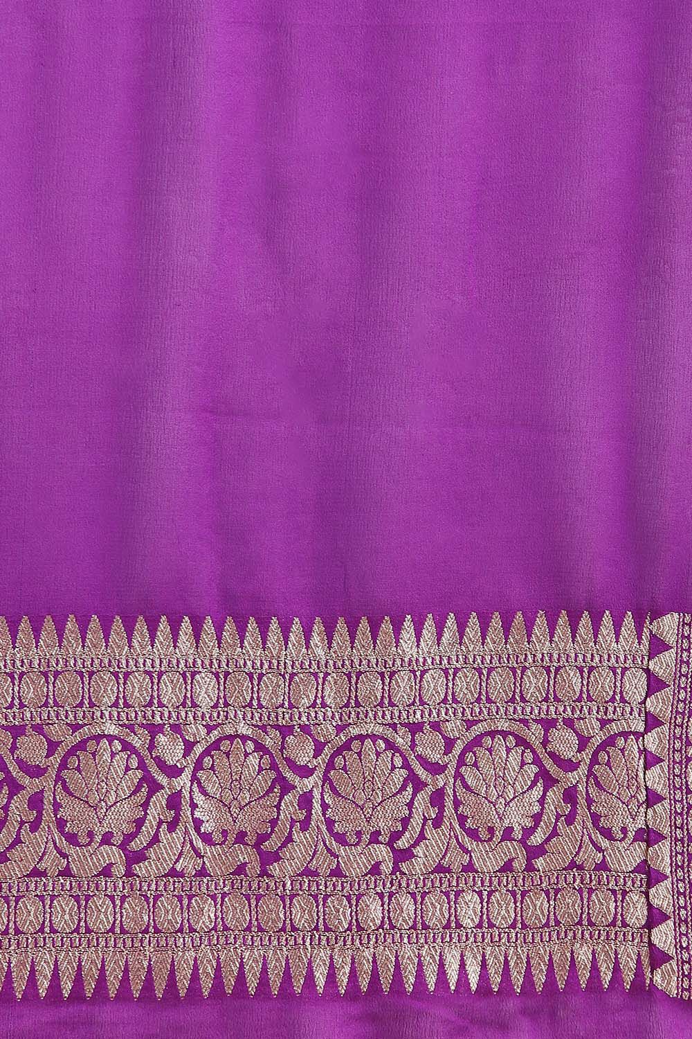 Yellow Pure Georgette Banarasi Saree image number null