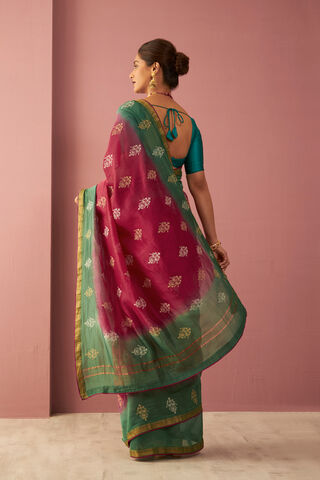 Pink Pure Silk Cotton Embroidered Saree thumbnail image number null