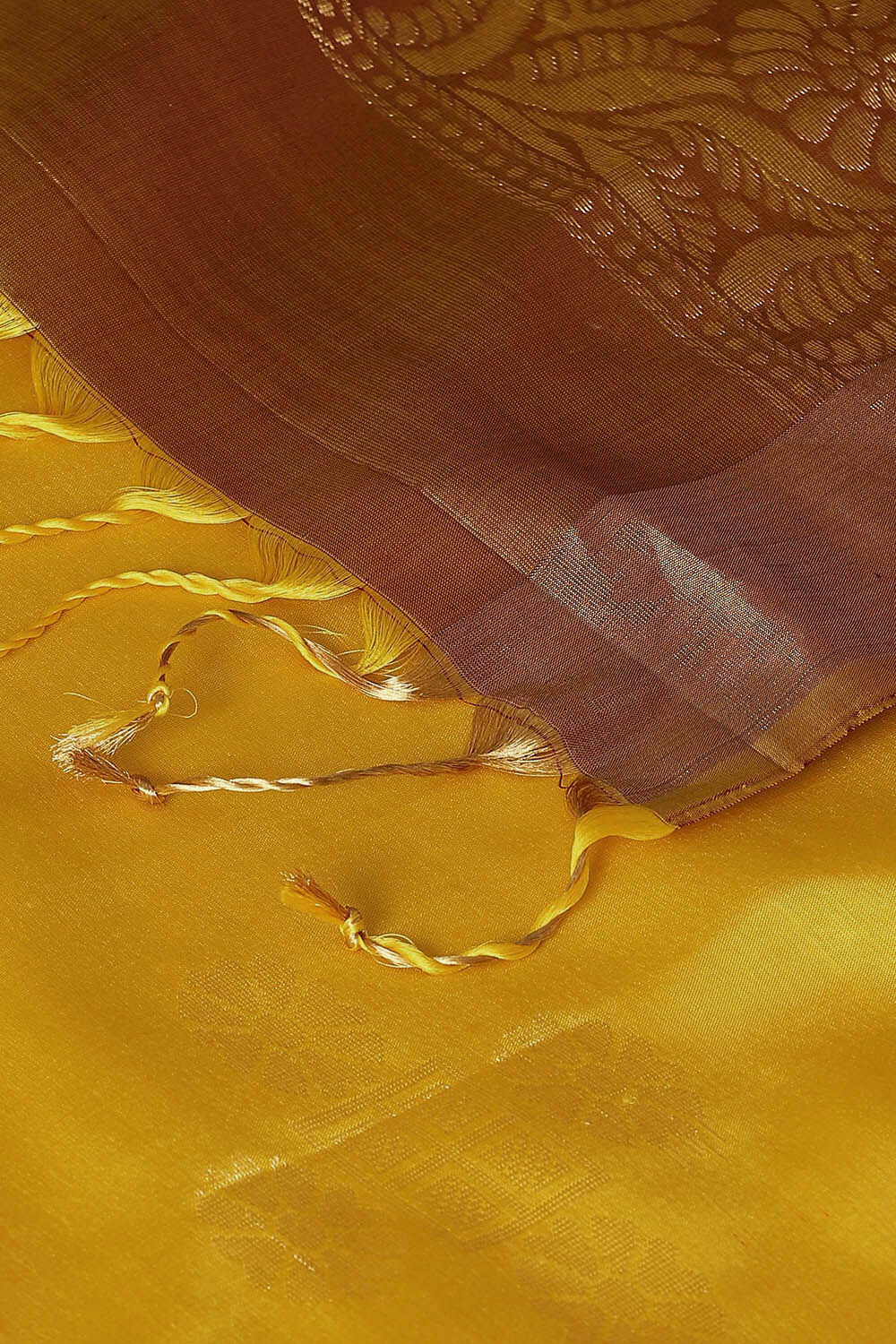 Yellow Pure Silk South Saree image number null