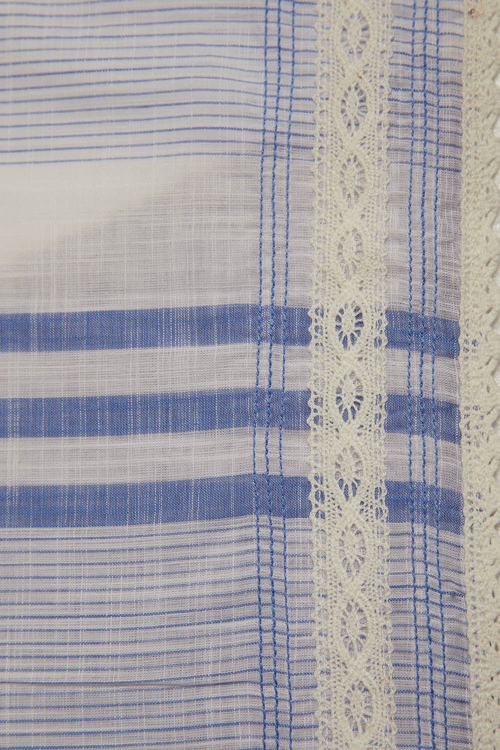 Off White Woven Pure Cotton Unstitched Suit Set image number null