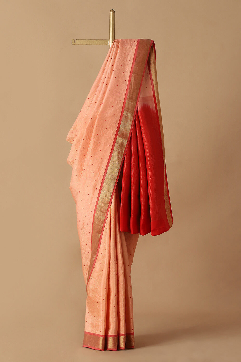 Pink Pure Silk Tencel South Saree image number null