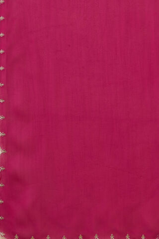 Dark Pink Pure Silk Cotton Embroidered Kurta Set thumbnail image number null