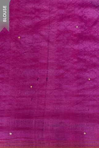 Purple Bengal Pure Tussar Silk Hand Painted Saree thumbnail image number null