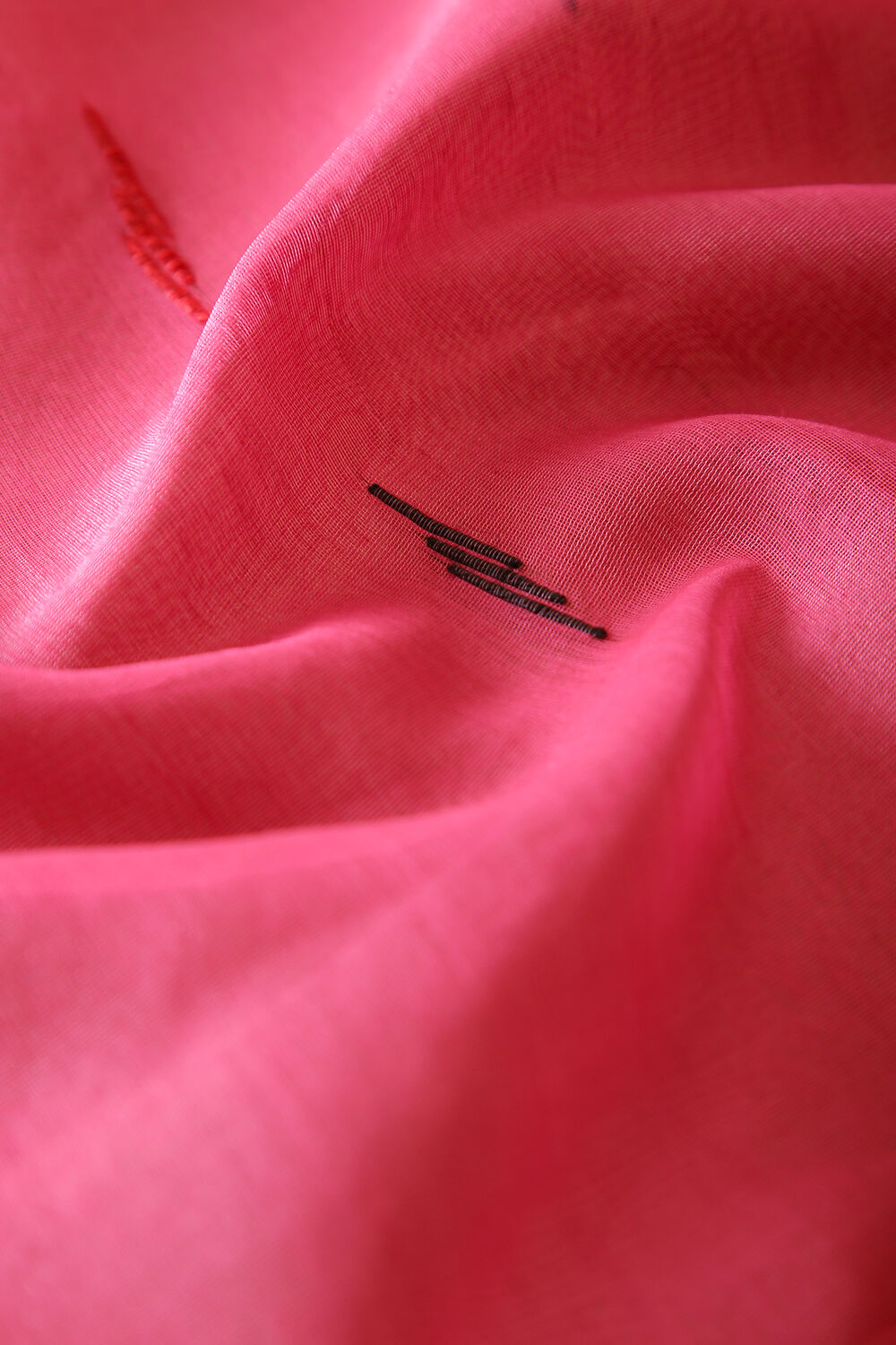 Candy Pink Pure Silk Cotton Suit Set image number null
